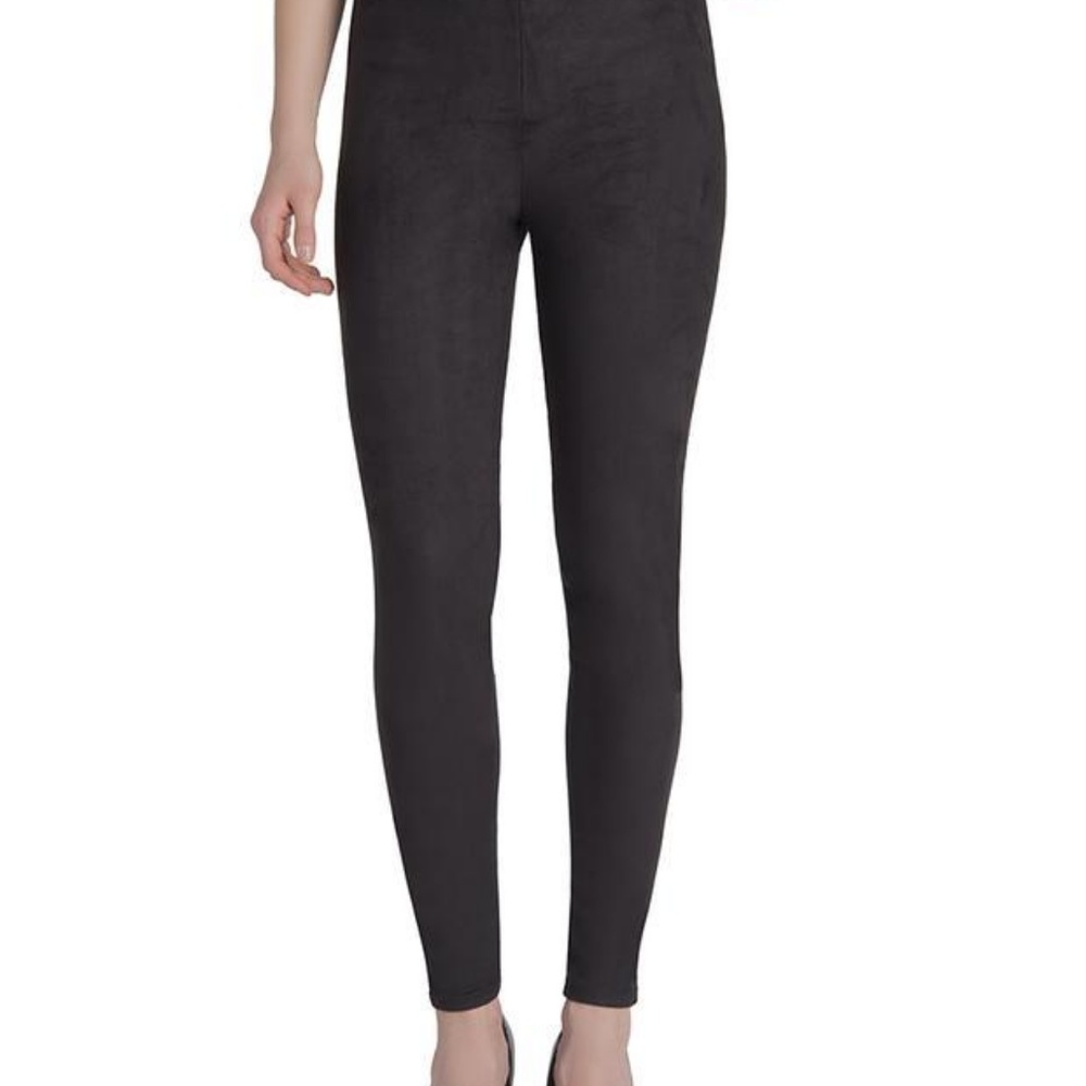 Black Faux Suede Pants